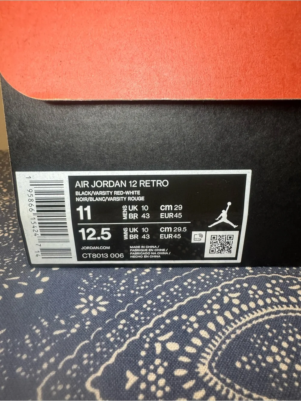 Jordan 12 “Playoffs” (2022)